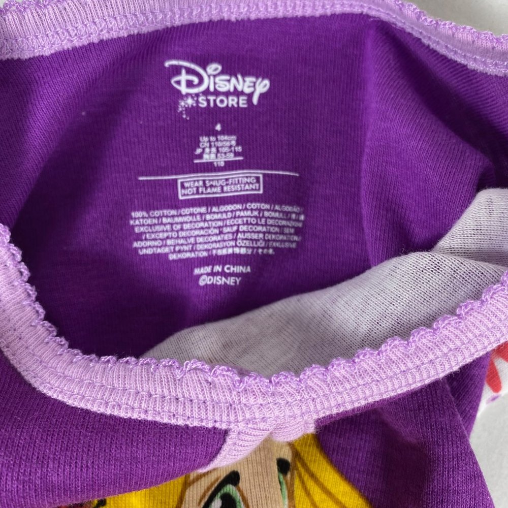 Disney Store Rapunzel Tangled Short & Shirt Pajama Set NWT - Picture 4 of 8